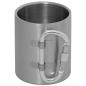 Preview: Tasse Becher Thermobecher m Karabiner doppelwandig 300ml Kaffeebecher Outdoor MF