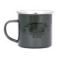 Preview: US Army Willys Jeep Tasse Becher emalliert Geschenkidee Motiv Emailletasse Neu