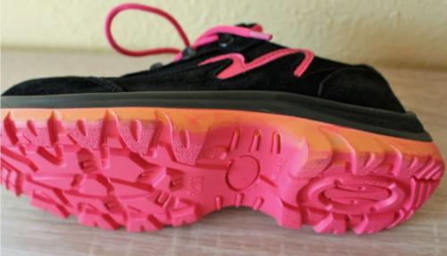 Preview: Bullstar Damen Sicherheitsschuhe S3 Arbeitsschuhe Halbschuh Schwarz/Fuchsia 2490