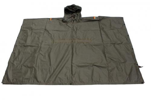 orig BW Poncho Bundeswehr Regenponcho Regenumhang Nässeschutz oliv gebraucht
