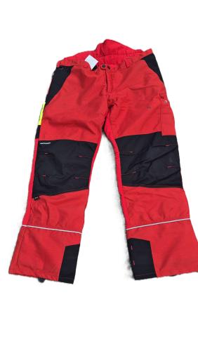 Preview: Schnittschutzhose Bundhose Profiforest Forsthose Schutzhose Schnittschutz Rot