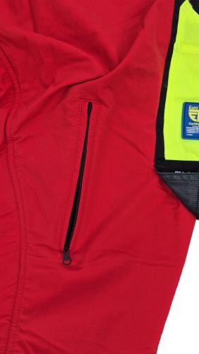 Schnittschutzhose Bundhose Profiforest Forsthose Schutzhose Schnittschutz Rot