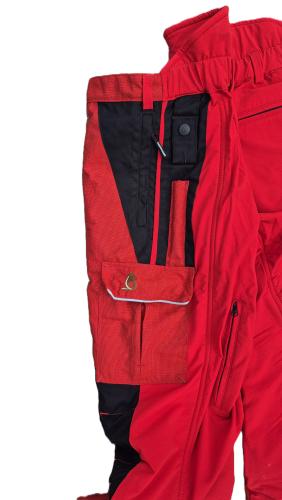 Schnittschutzhose Bundhose Profiforest Forsthose Schutzhose Schnittschutz Rot