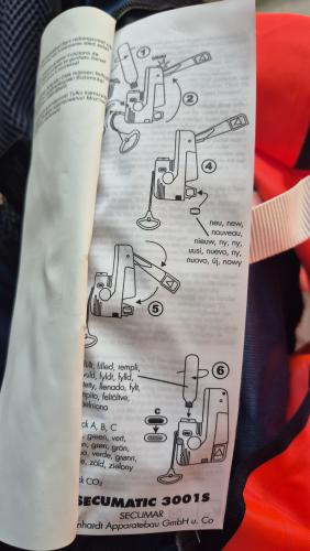 Secumar Schwimmweste Rettungsweste Golf 275 THW Weste Lifejacket gebr