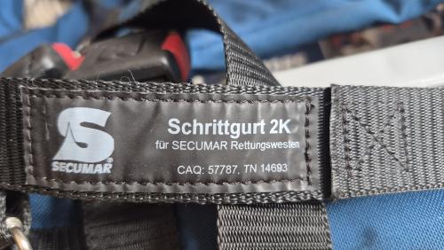Secumar Schwimmweste Rettungsweste Golf 275 THW Weste Lifejacket gebr