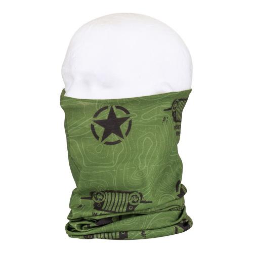 Preview: Multifunktions Headgear Rundschal Tuch Halstuch Biker Willys Totenkopf Neu