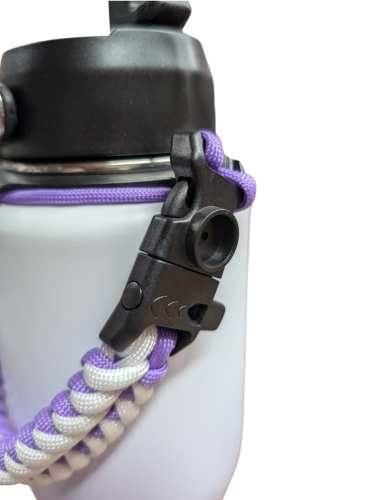 Edelstahl Trinkflasche Isolierflasche 950ml Paracord Griff Karabiner Flasche