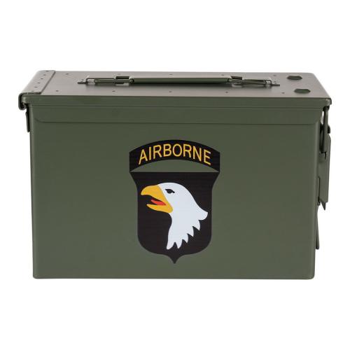 Preview: Munitionskiste 101st Airborne Division Munikiste Ammo Box US Cal.50 Nato Metallkiste Box Transport