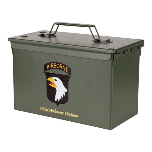 Munitionskiste 101st Airborne Division Munikiste Ammo Box US Cal.50 Nato Metallkiste Box Transport