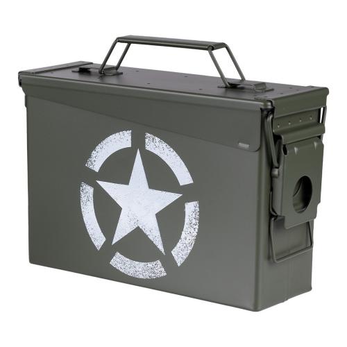 Munitionskiste US Armee Stern Munikiste Ammo Box US Cal.30 Nato Metallkiste Box Transport