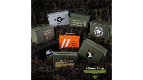 Preview: Munitionskiste Skull & Bones Munikiste Ammo Box US Cal.30 Nato Metallkiste Box Transport