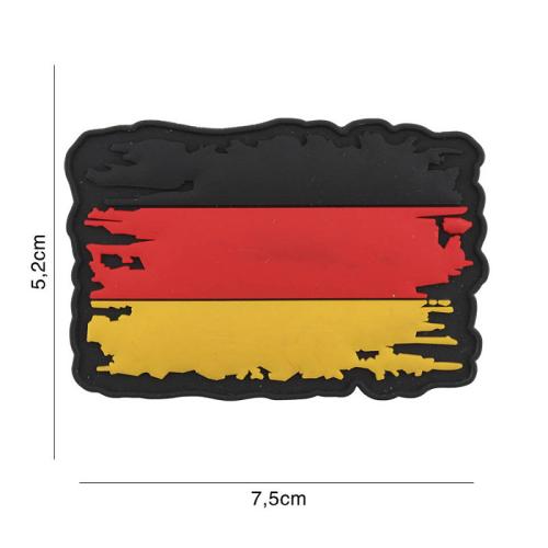 3D Patch Gummi Aufnäher Abzeichen inkl. Gegenstück PVC Deutschland Neu VO7111