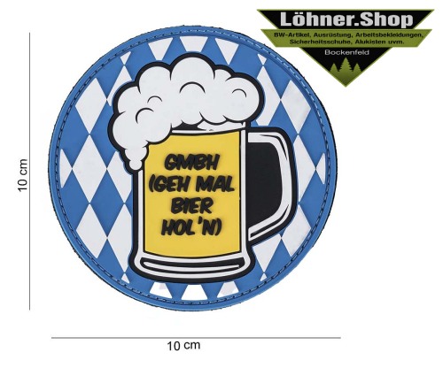 Emblem 3D Patch GMBH Bavarian Aufnäher Abzeichen Klettband Neu 11165
