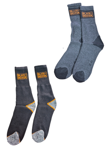 3er Pack Black+Decker Herren Socken Strümpfe Arbeitersocken Work 47-49 Neu