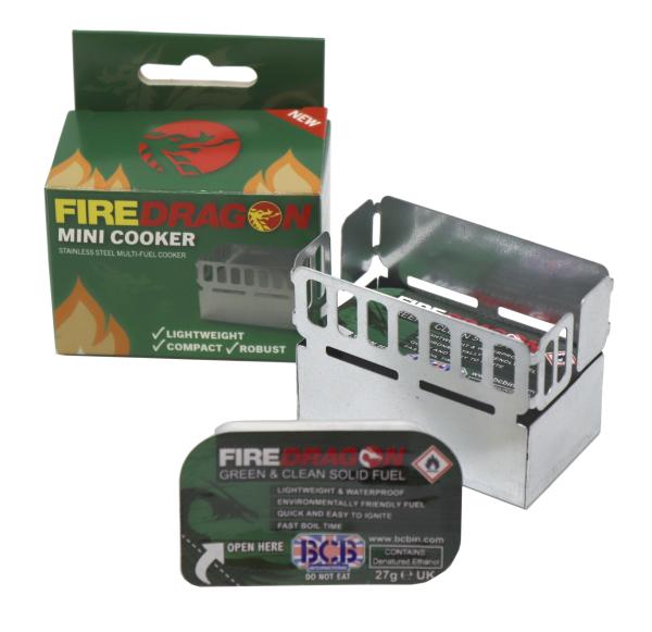 Kocher Klappkocher Notkocher Taschenkocher Trockenbrennstoff Fire Dragon 2/13C