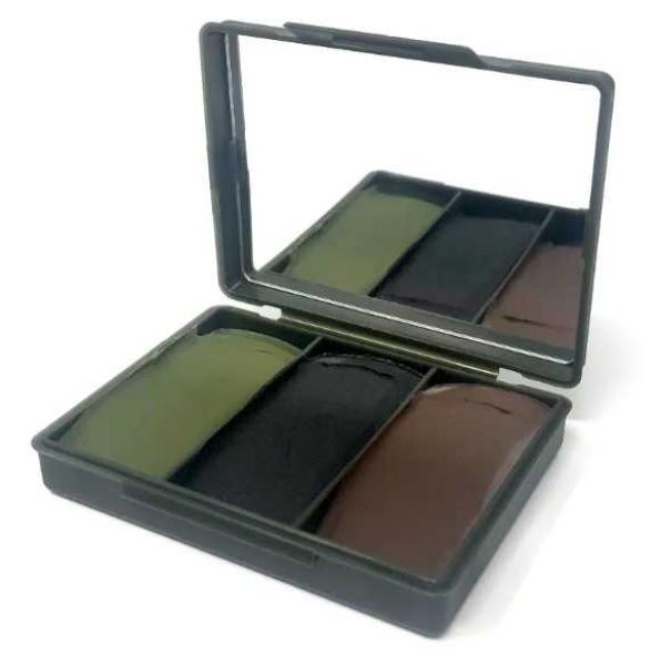 Armee Tarnschminke Tarnfarbe Tarnung Farbe Gesichtsfarbe 3 Farben Neu A.B
