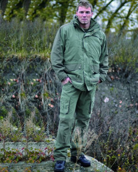 Jagdhose Hunting Jäger Outdoorhose Wandern Jagd Forst oliv Lautlos Milt.