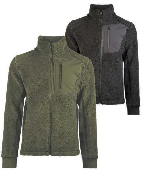 Bearforce Kälteschutzjacke Teddyfleece Jacke Outdoor Military Jäger Waldarbeiter