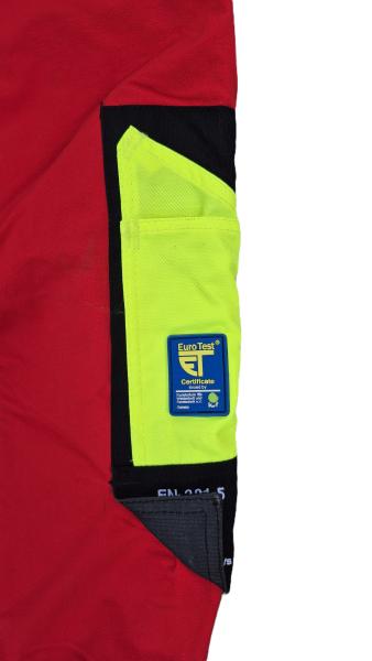 Schnittschutzhose Bundhose Profiforest Forsthose Schutzhose Schnittschutz Rot