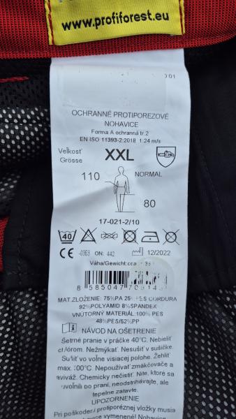 Schnittschutzhose Bundhose Profiforest Forsthose Schutzhose Schnittschutz Rot
