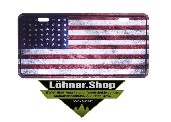 Nummernschild Blechschild USA Flagge Vereinigte Staaten Amerika Dekoration 603