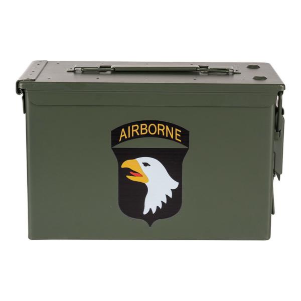 Munitionskiste 101st Airborne Division Munikiste Ammo Box US Cal.50 Nato Metallkiste Box Transport