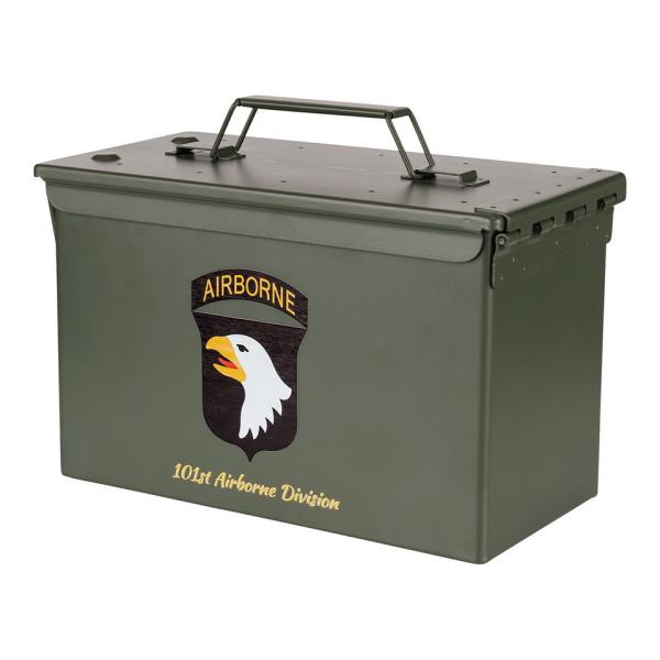 Munitionskiste 101st Airborne Division Munikiste Ammo Box US Cal.50 Nato Metallkiste Box Transport