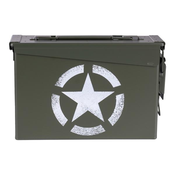 Munitionskiste US Armee Stern Munikiste Ammo Box US Cal.30 Nato Metallkiste Box Transport